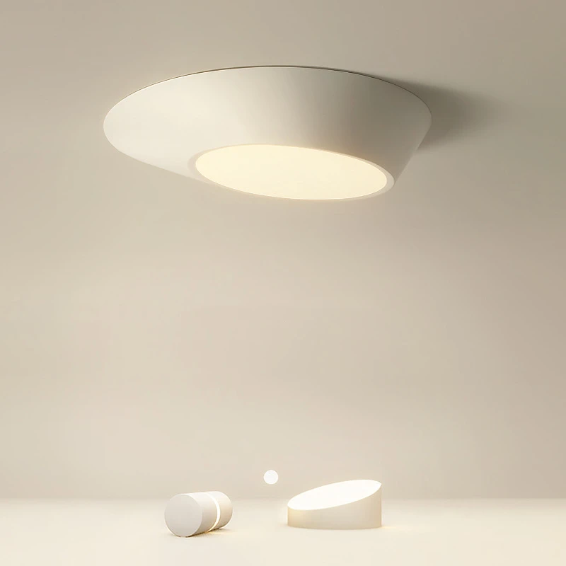 

Уникальный светодиодный потолочный светильник в новом стиле, черно-белый металлический потолочный осветительный прибор для спальни, гостиной, столовой