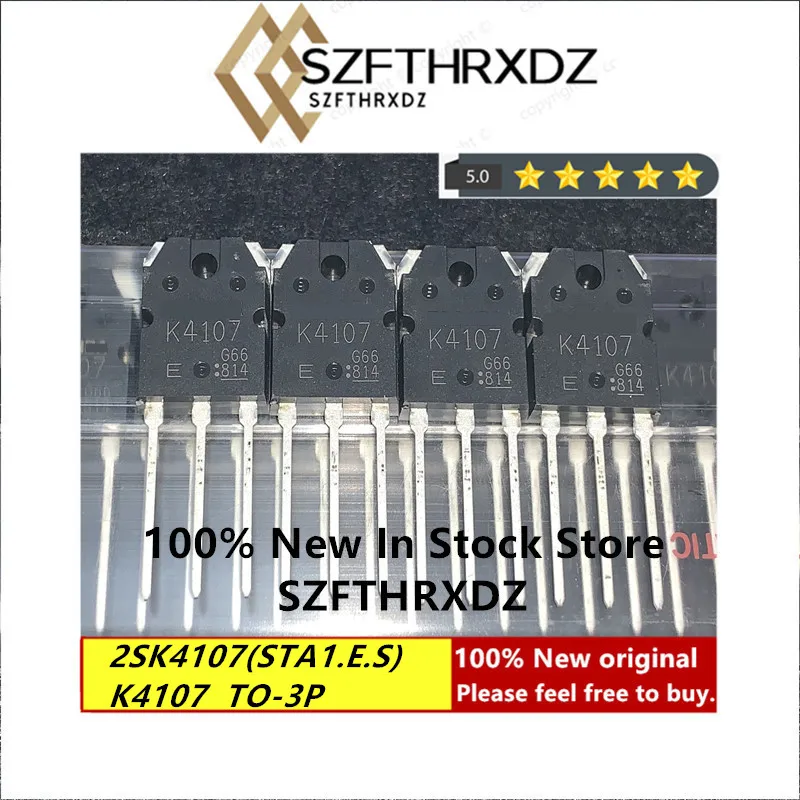

100% NEW ORIGINAL 2SK4107(STA1,E,S) TO-3P K4107 TO3P Switching Regulator Applications 15A 500V