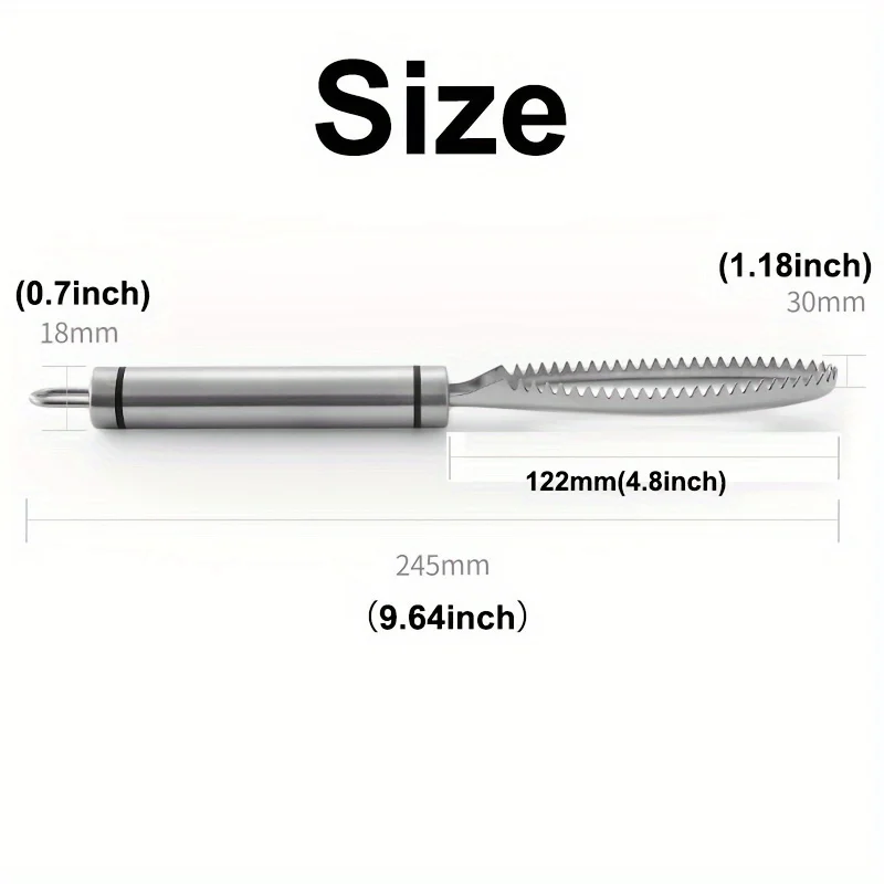 304 stainless steel fish scale scraper kitchen tool