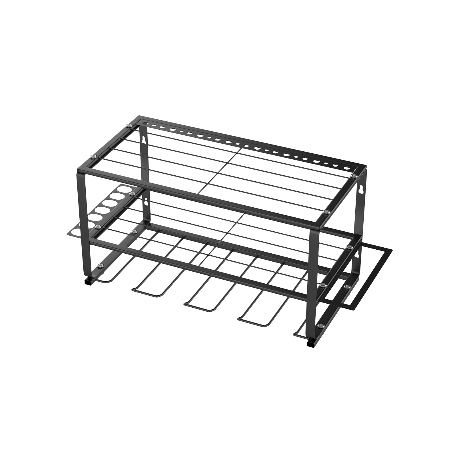 DayPlus 3-Tier Power Tool Storage, Heavy Duty Metal Tools Shelf Organizer Rack for 4 Drill Tools, Toolbox, Screwdrivers, Pliers: 3 - 5 Days Free Delivery only UK