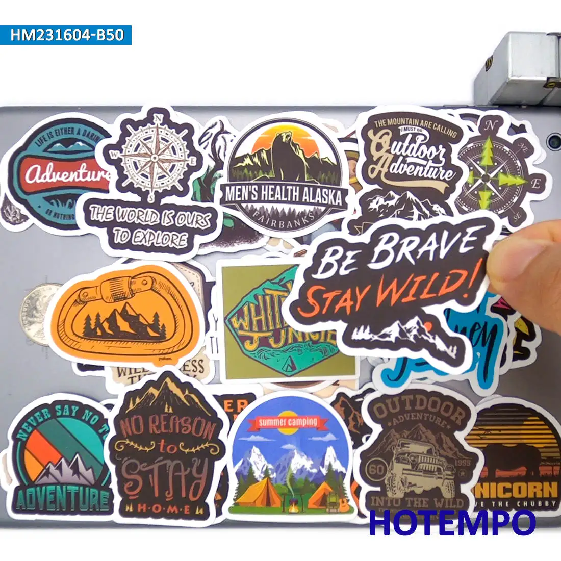 Adventure Sticker Pack - Outdoor Exploration and DIY Creative Decoration