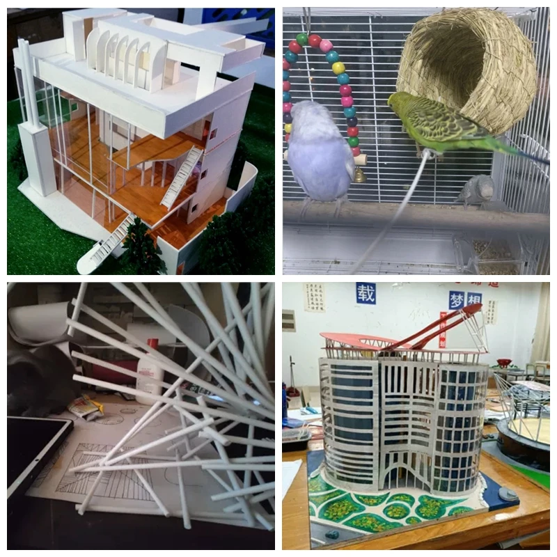 Versatile ABS Round Plastic Hollow Tubes for DIY and Model Crafting