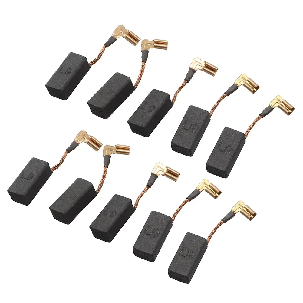 10pcs Carbon Brush N097696 Replacement Part For Motor Power Tools Accessories DWE4120 DWE4011 Angle Grinder Drill