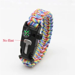 Outdoor Multi - Function Paracord Survival Bracelet - Ultimate Camping & Adventure Gear (Colorful)
