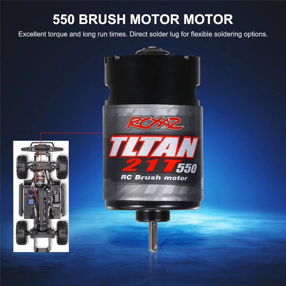 RC카 550 브러시 모터 범용 RC 전자 모터, TRAXXAS TRX4 RC 원격 제어 차량용 내구성 와이어
