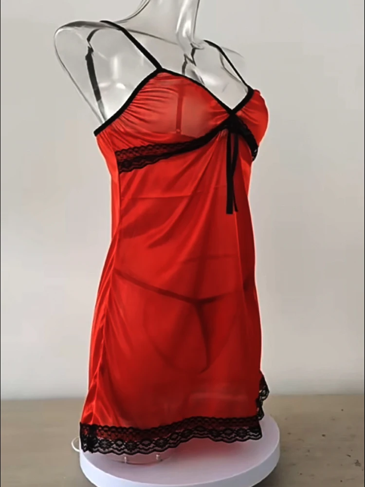 Women Nightgowns Women Sexy Sleepwear Silk Satin Nightwear Slip Dress Sleeveless Pajamas Nightgown Plus Size Nightwear Comfortable
