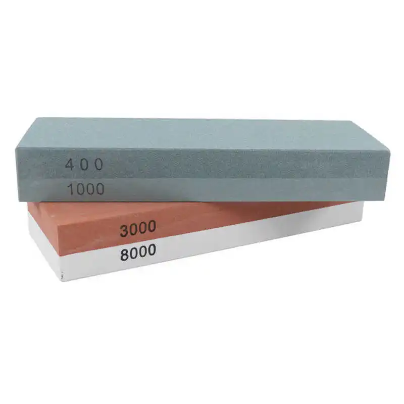 

Knife Sharpening Stone Set Professional Whetstone Sharpener Kit 400/1000 Grit + 3000/8000 Grit