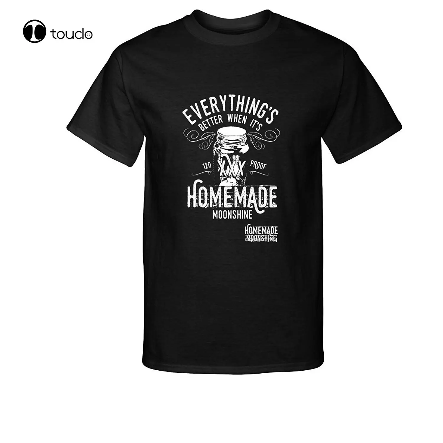 

New Summer Cool Tee Shirt Fashion Everything'S Better When Its Homemade Moonshine T-Shirt Cotton T-Shirt