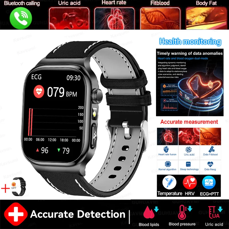 2026 Health Monitoring Five organ Smart Watch Accurate ECG Uric thumbnail 2