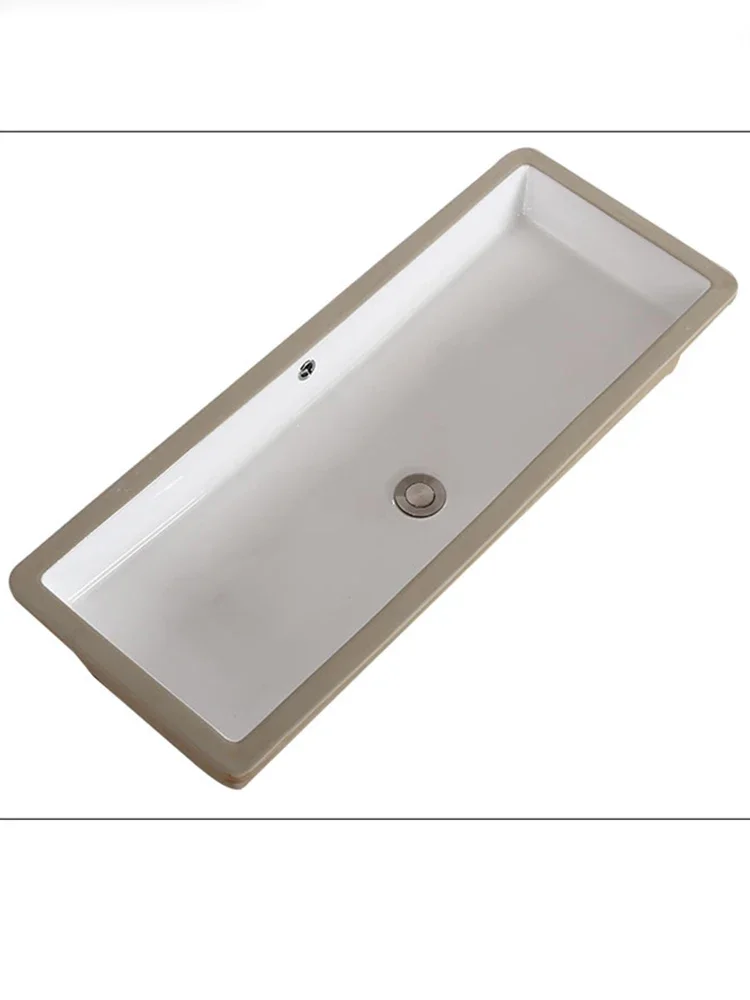 Embedded Wash Basin 50/60/80cm Bathroom Cabinet Ceramic Washbasin 1 M