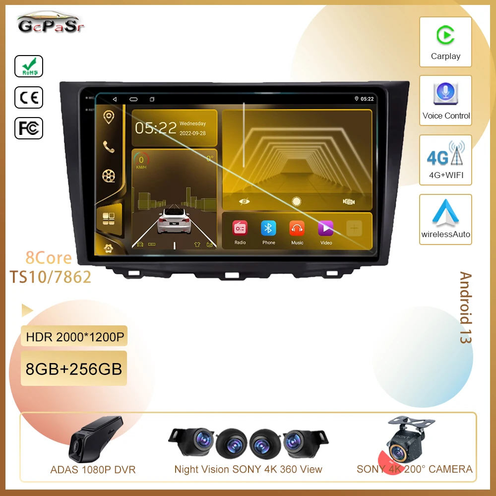 Android Car Dvd Per Suzuki Kizashi 2010-2011 Auto Radio Stereo Multimedia Player Navigazione Gps Dvd 5G Wifi Cpu Ad Alte Prestazioni