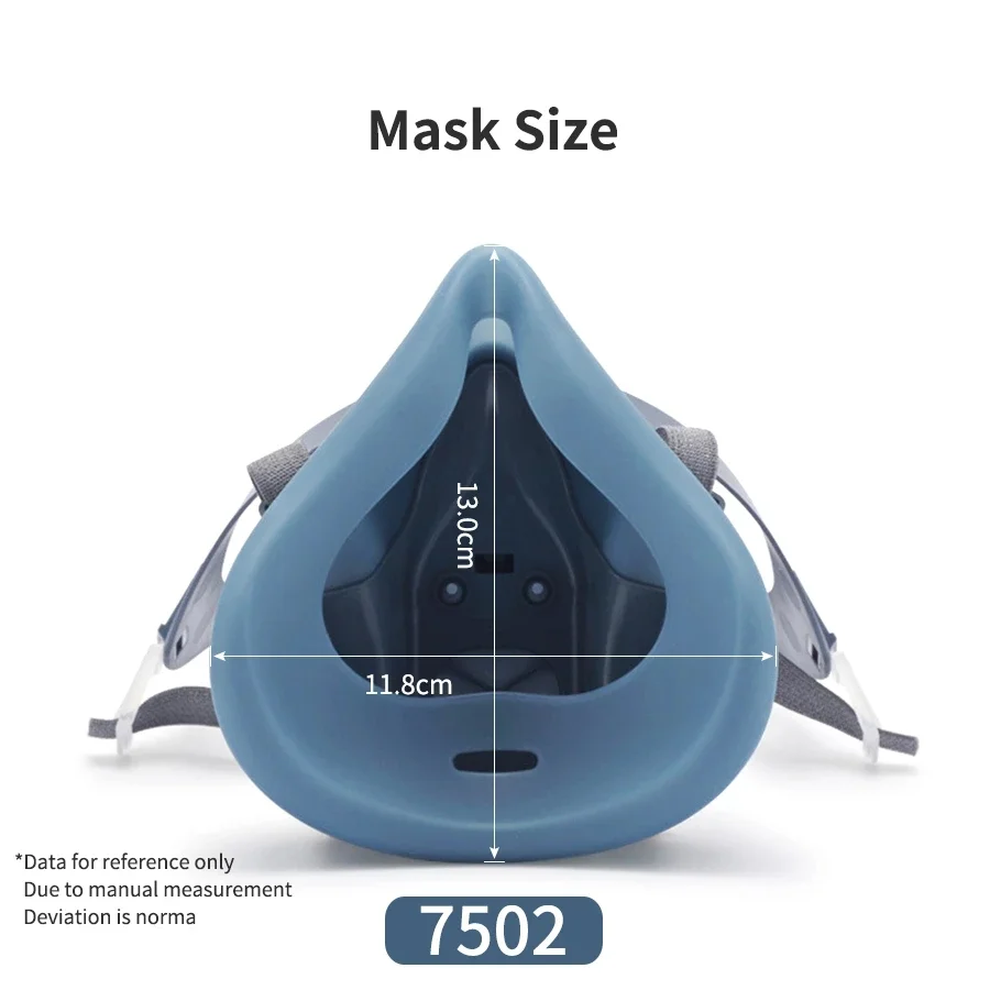 Half Face Mask Silicone Cool-flow Valve Breathing Dual Mode