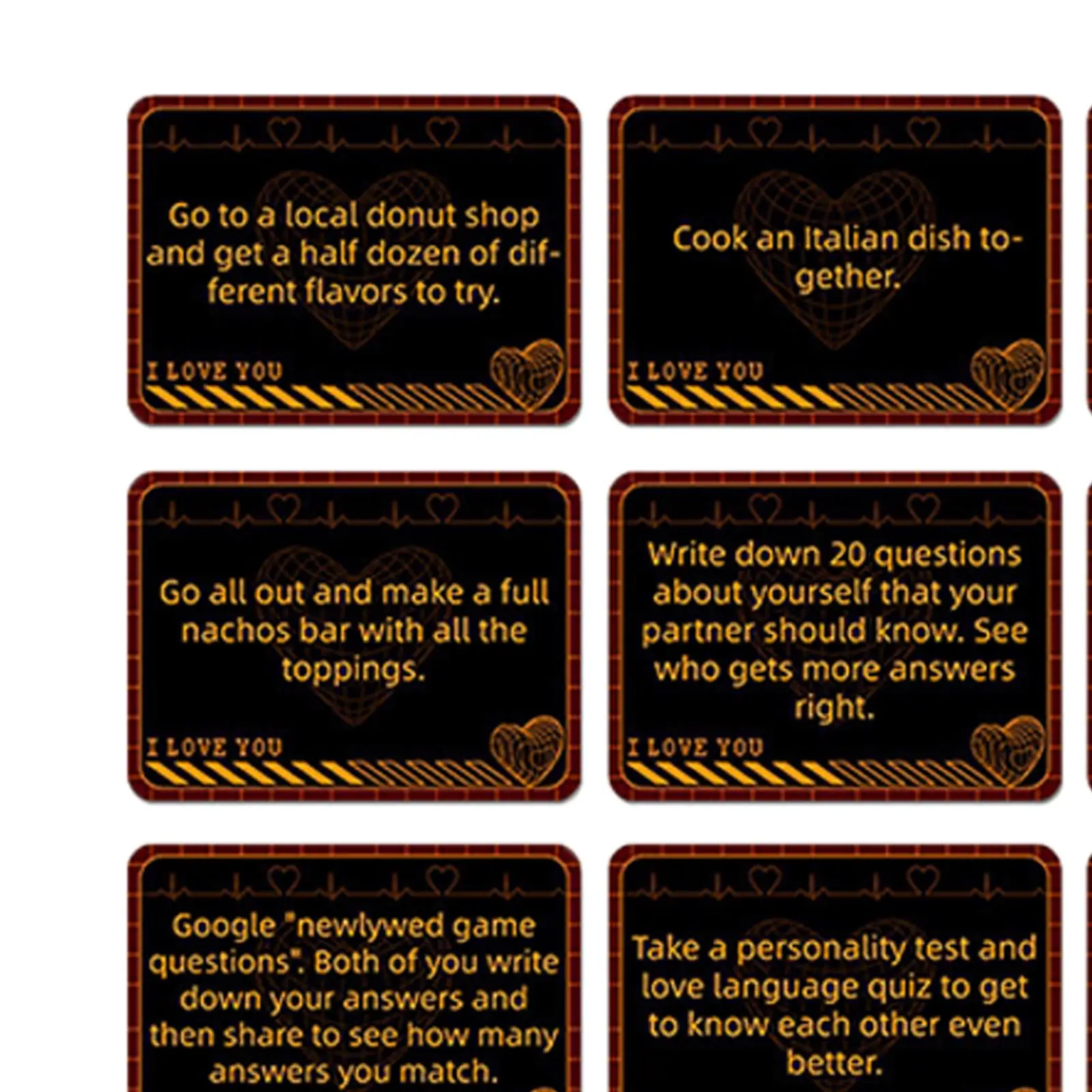 50x Conversation Cards for Couples Gifts for Valentine's Day Adults Weddings