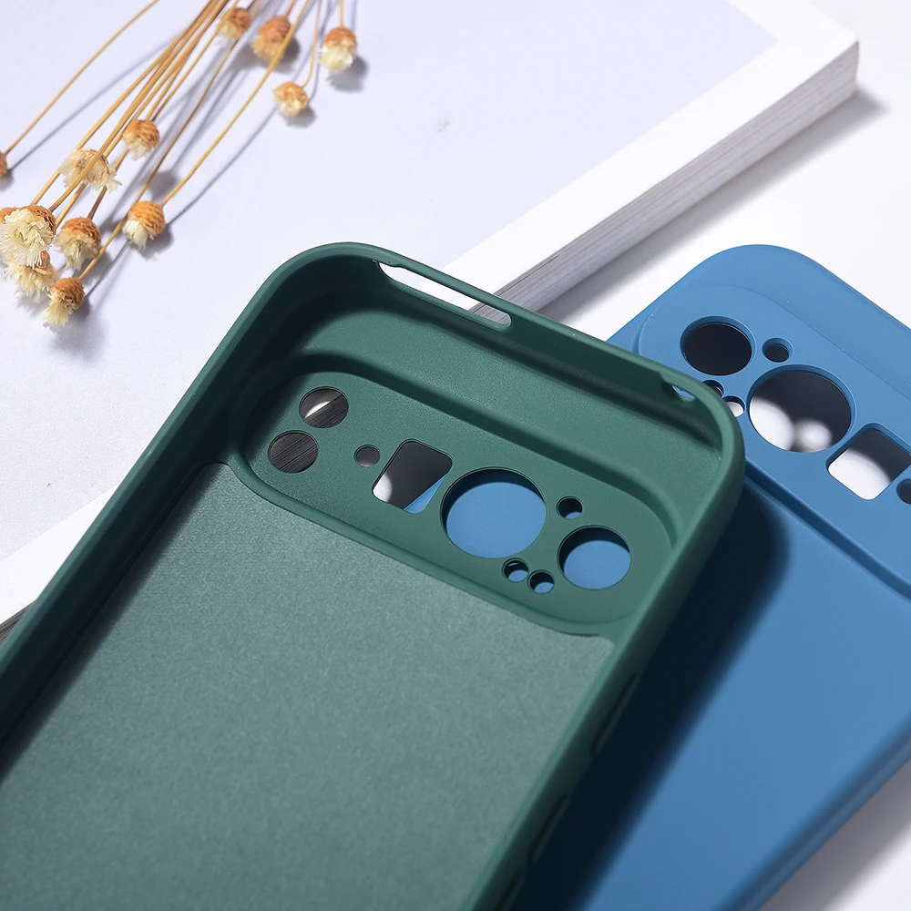 Enhanced Shockproof Liquid Silicone TPU Phone Case - Soft Protective Cover