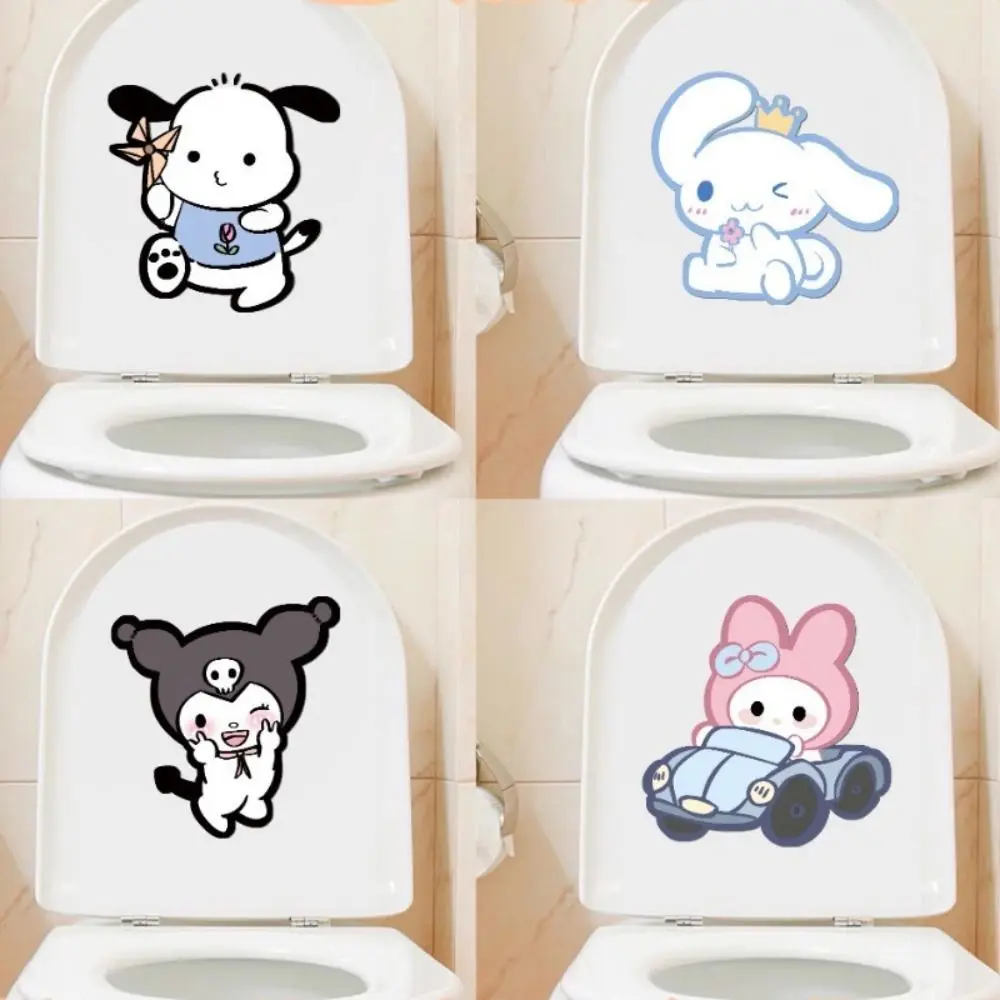 Cartoon Toilet Deodorant Stickers Rose Lavender Fragrance Self adhesive Remove Odor Fresh Air Bathroom Supplies