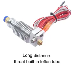 Versatile E3D V6 Hotend with 0.4mm Nozzle - High-Performance 3D Printer Component - 24V 1.75mm (Long with PTFE)