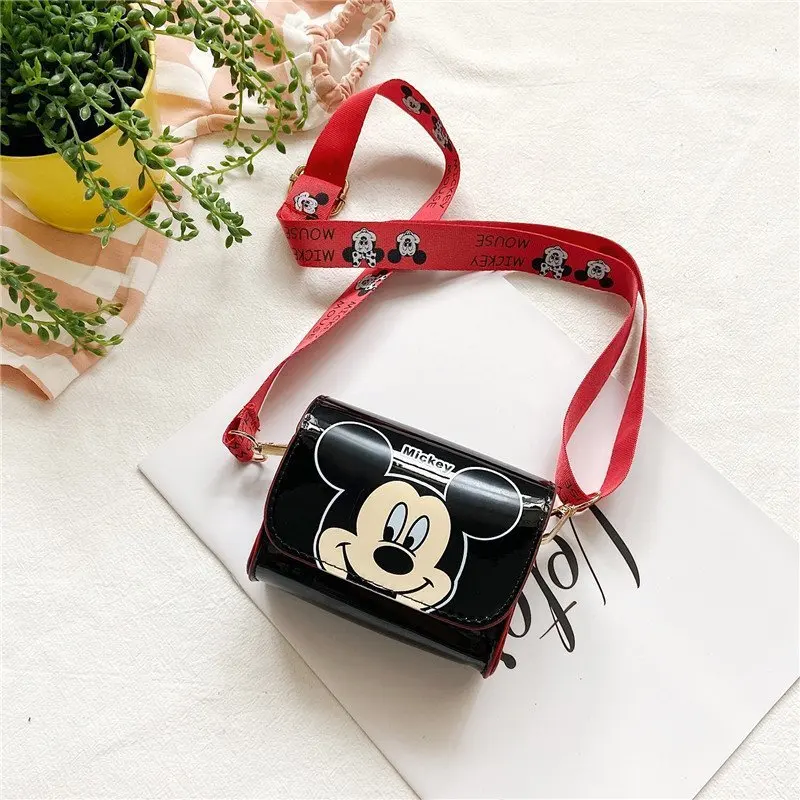 Disney Women's Bag Mickey Mouse Cartoon Pictures Shoulder Bags Cute Girl Messenger Bag Coin Purse Fashion Anime Women Bags Gifts