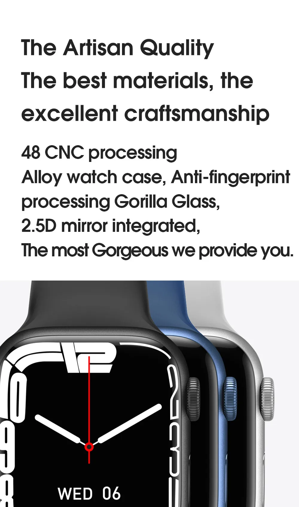 Original iwo W27 Max Smart Watch Two Button 45mm Series 7 Wireless Charger Bluetooth Call IP68 Waterproof Password Smartwatch