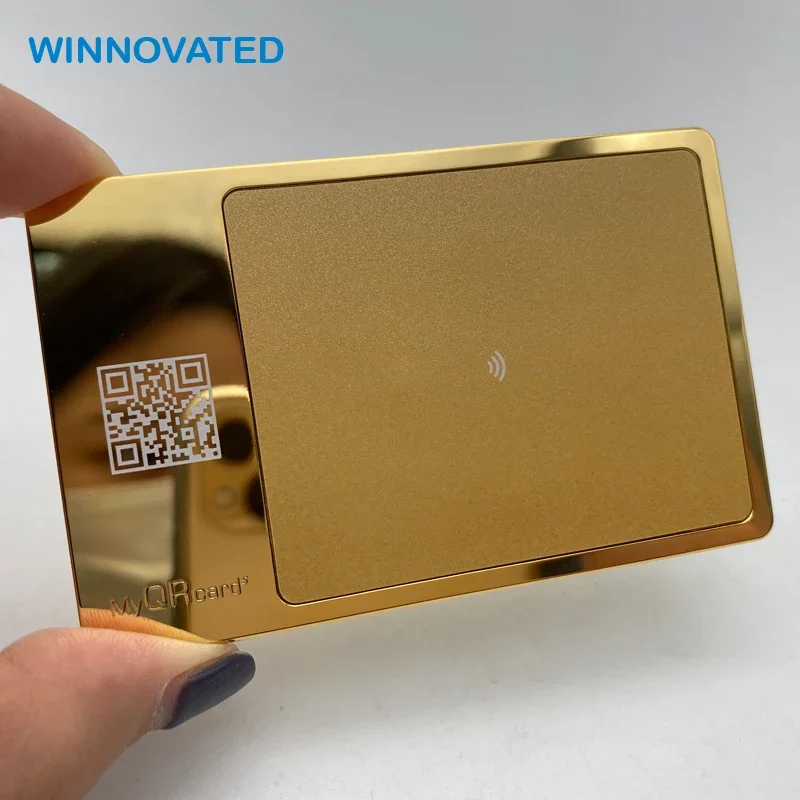 

Customized product、Contactless ID RFID Chip NFC Metal Business Card