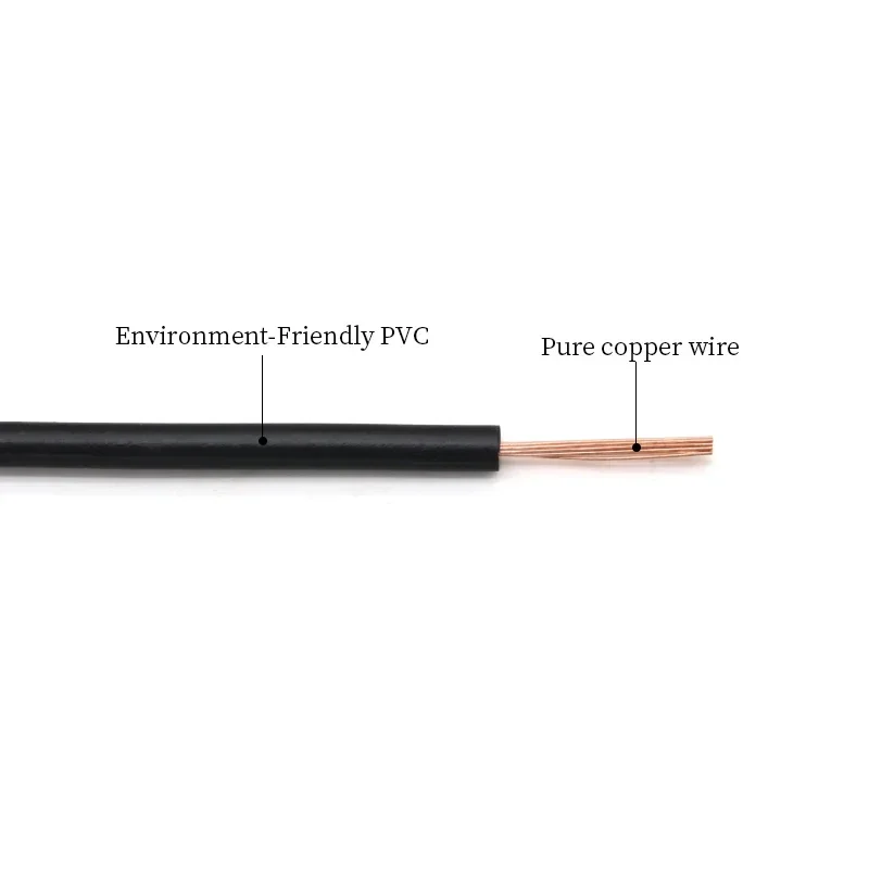 Copper Wire RV Copper Wire Flexible Cable Electric PVC Electrical Cable 300/500V Single-Core Multi-Strand Flexible Wire For Car Audio Wires
