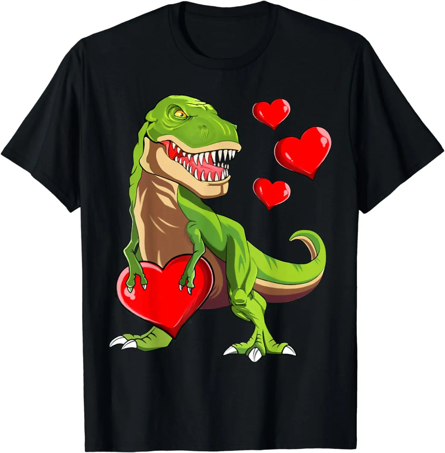 

Valentines Day Dinosaur I Steal Hearts Boys Kids Love T rex T-Shirt