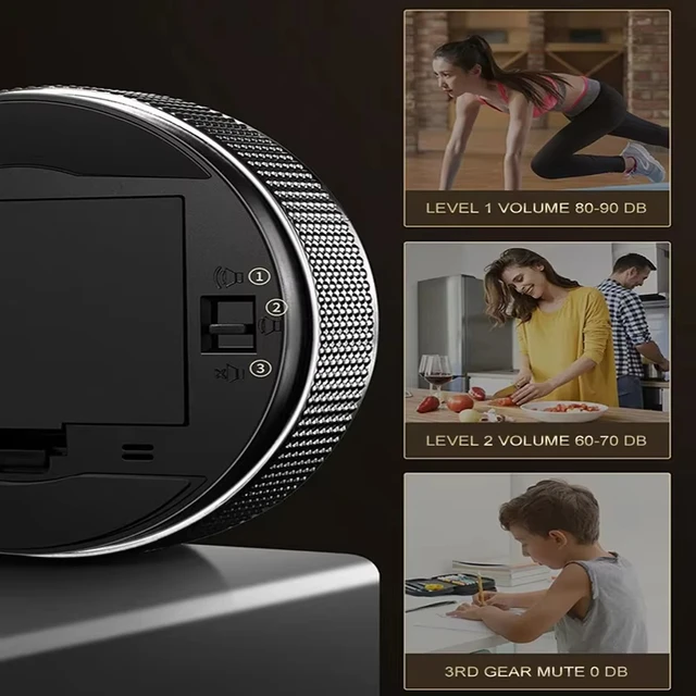 Magnetic Kitchen Timer Digital Timer Manual Countdown Alarm Clock Mechanical Cooking Timer Cooking Shower Study Stopwatch 6