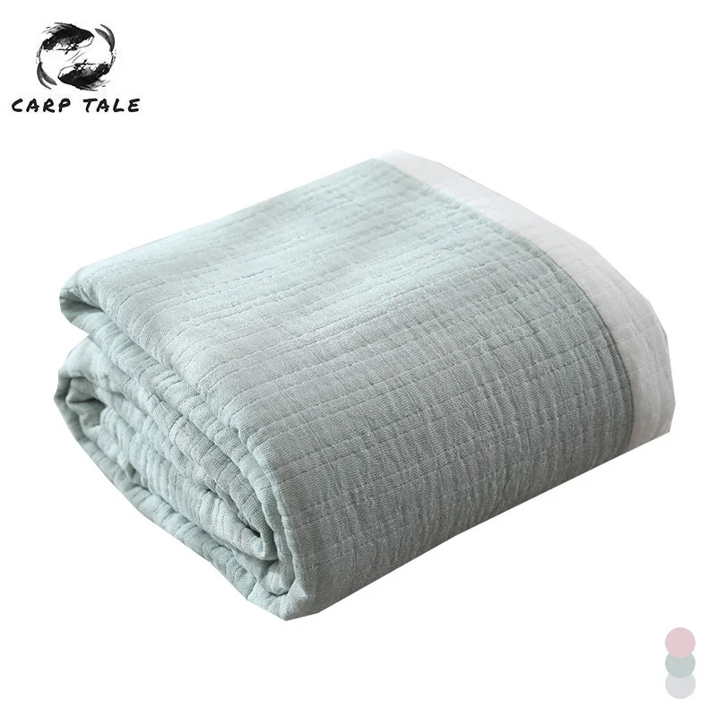 ACCOTIA Cobertor De Musselina De Algodão Mantas De Linho De Gaze Para Sofá- Cama Colcha Macia Leve Respirável Para Todas As Estações (127 X 172 Cm, Cáqui