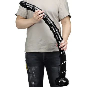 85*5CM XXL Huge Black Dildo Buttplug Strips Masturbator Monster Horse Penis Adult Sex Toys Fisting Gay BDSM Slave Strapon 2