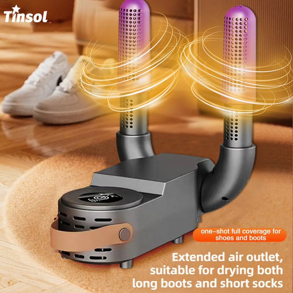เครื่องอบรองเท้า TINSOL หน้าจอสัมผัสอัจฉริยะ รุ่นใหม่ ให้ความร้อนเร็ว ฆ่าเชื้อโรค อบถุงเท้า กำจัดกลิ่น ดูดความชื้น 1