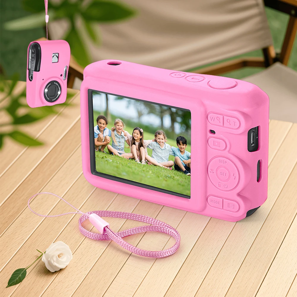 For KODAK PIXPRO FZ45/FZ55 Digital Camera Cover Soft Silicone Protective Case Lightweight Sleeve Camera Accessories with Lanyard