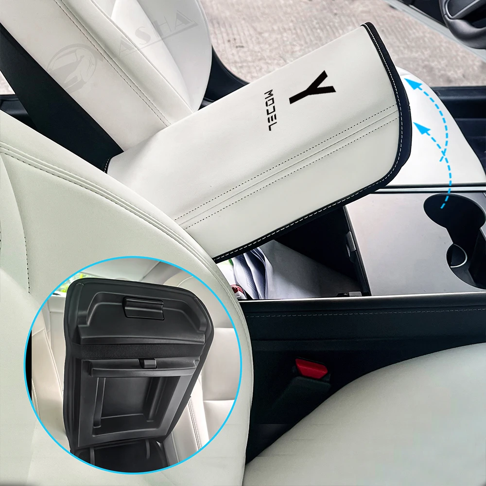 for Tesla Model 3 Highland 2024 Interior Accessories Rear Trunk Storage  Organizer Box with Cover Waterproof Model3 Trash Can - AliExpress