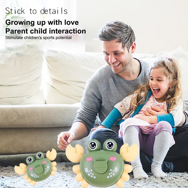 Baby Crawling Crab Toy Clockwork Dancing Crab Toy Mobile Crab Crawling Toys Wind Up Crawling Crab Walking Crab Toy Gift for Kids 1