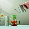 Hand Made Coffee Maker Set Gift Box 5-star Rating Steel Bean Grinder 304stainless Steel 400ml 500ml Glass Pot Filter 3