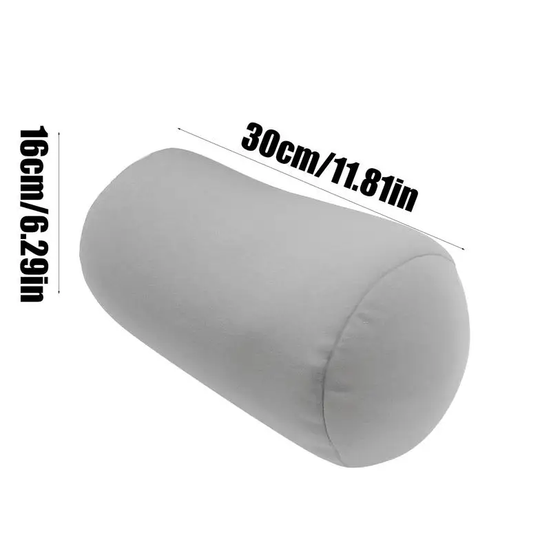 Microbead Pillow Neck & Back Support Travel Pillow Head Cervical Back Cushion Flexible Support Foam Particles Cylindrical Pillow 6