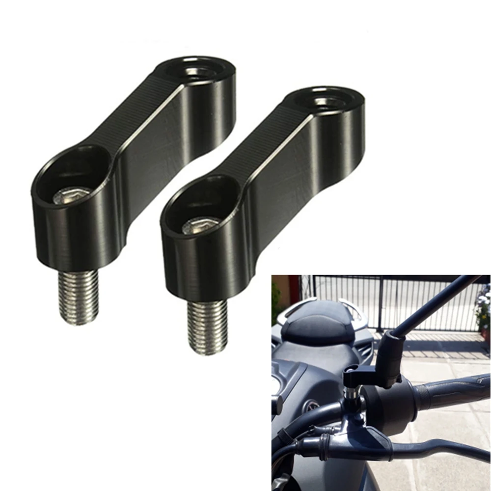 8MM Motorcycle Rearview Mirrors Extension Riser Extend Adapter Mirror