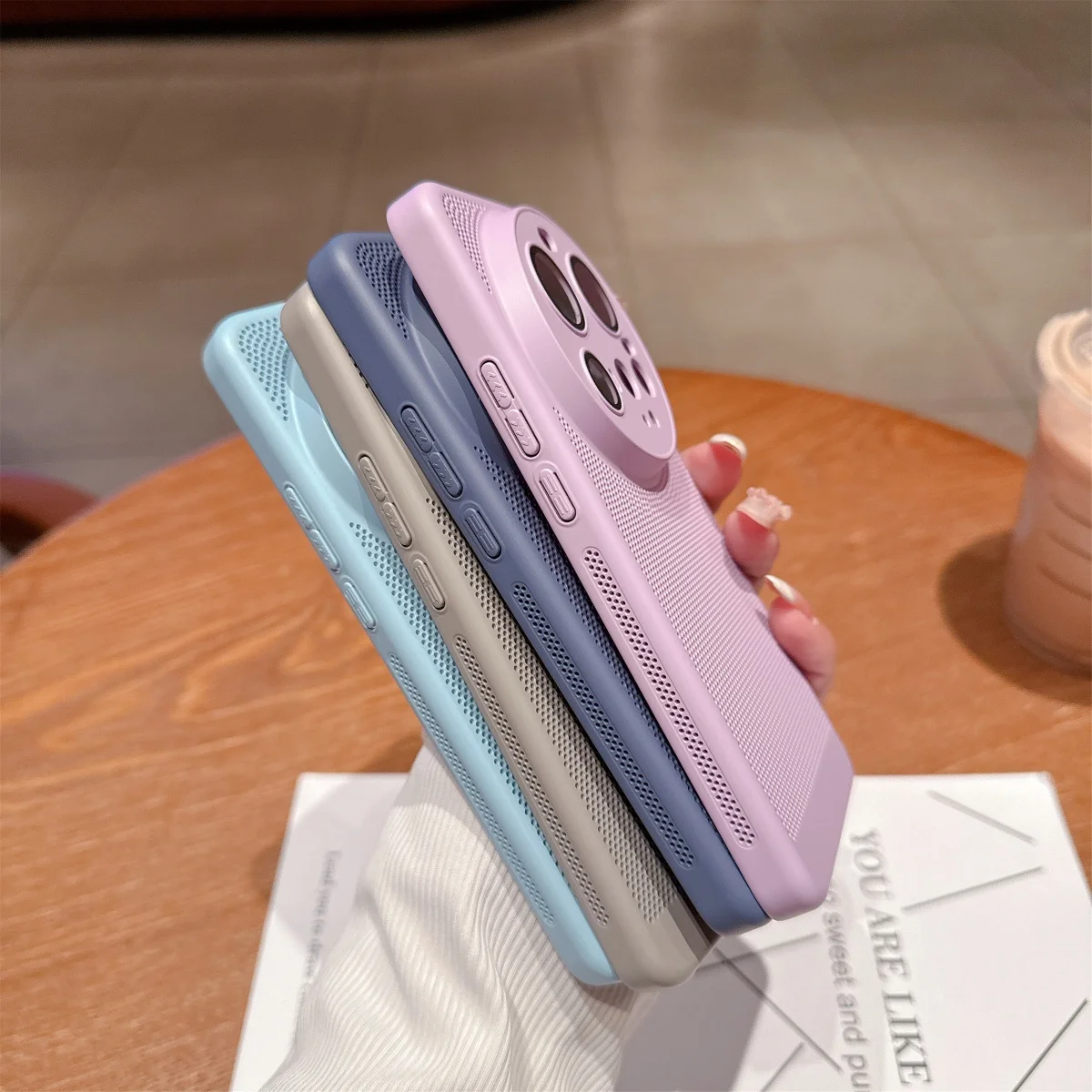 Enhanced Heat Dissipation Cooling Case with Camera Protector and Breathable Hard Cover