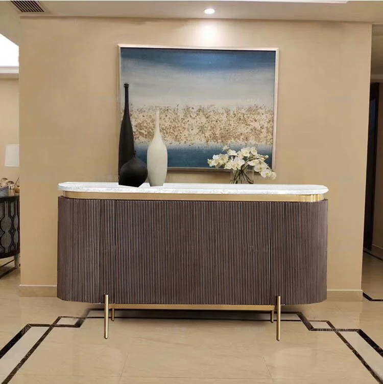 High Quality Italian Modern Luxury Stainless Steel Base Marble Top Tv Stand Cabinet Furniture Living Room