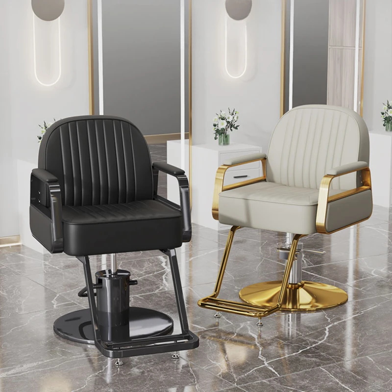 Heavy Black Luxury Chair Makeup Bedroom Women Stool Vanity Chair Beauty Professional Sillas De Barberia Barbershop Furniture