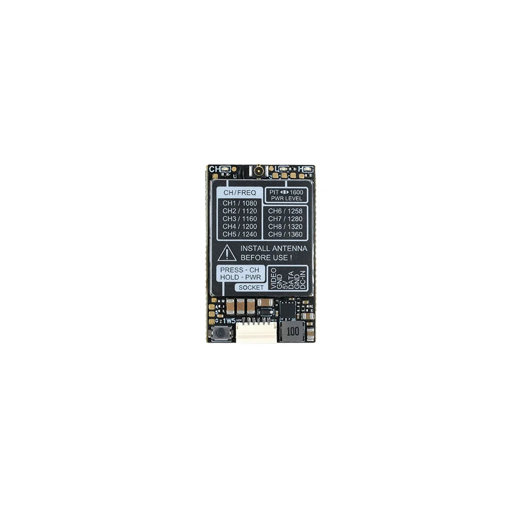 

1.2G image transmission 1.3G 1.6W analog transmission image transmission through the machine FPV long-range including antenna