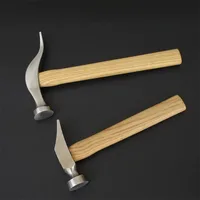 Leather Upper Handmade Hammer With Wooden Handle For Tapping Over Hand Stitches Lacing Remmending Shoe Lightweight Making Tool 2