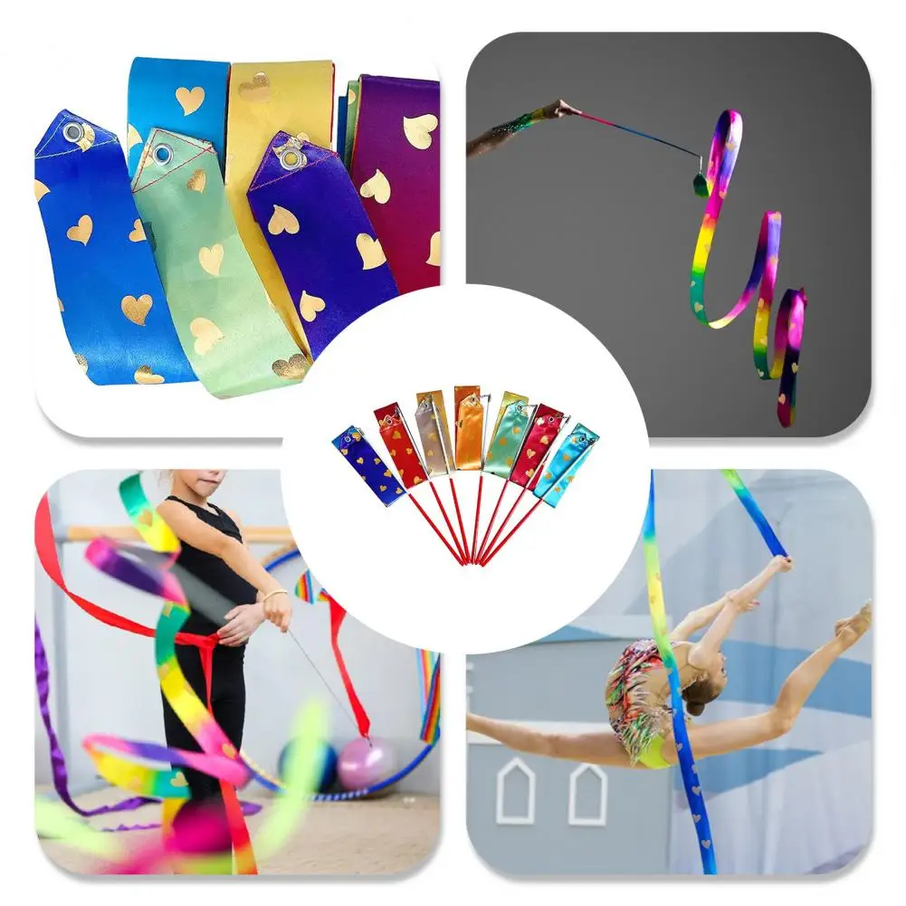 Gymnastic Ribbon Dancing Ribbon Colorful Rhythmic Gymnastics Dancer Wands For Kids Adults Vibrant For Artistic Dance