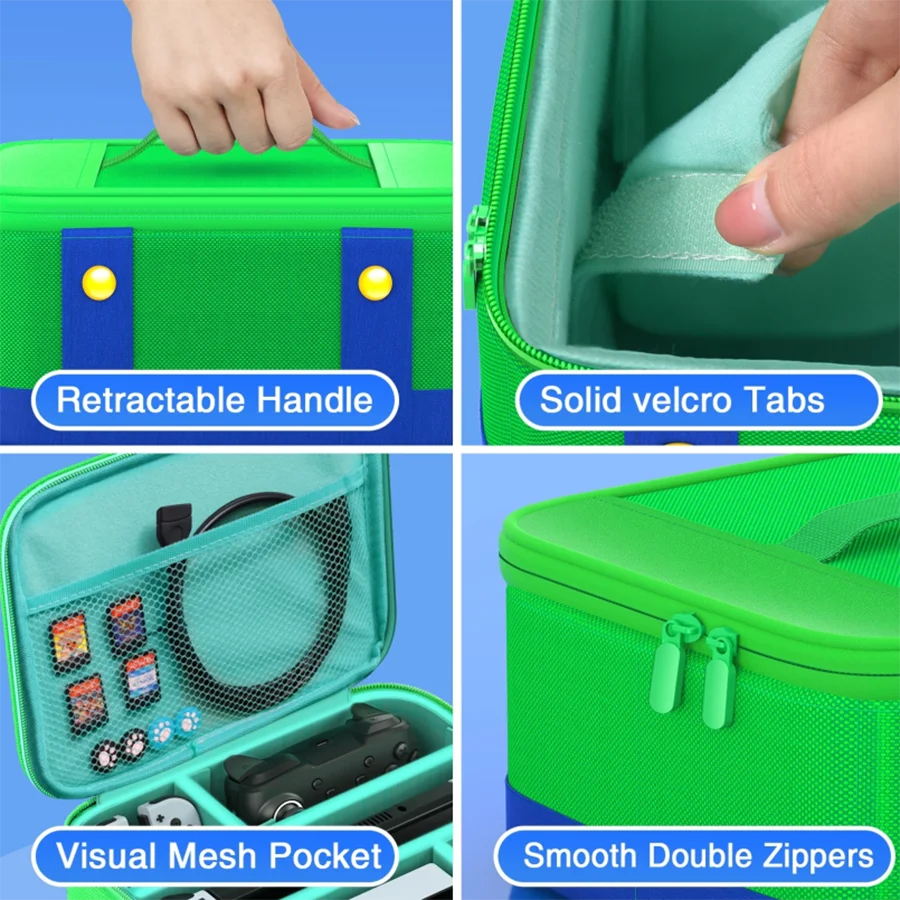 Suitable for  Switch OLED /Lite Travel storage bag, Host accessory protection box, portable switch case, detachable compartment 4