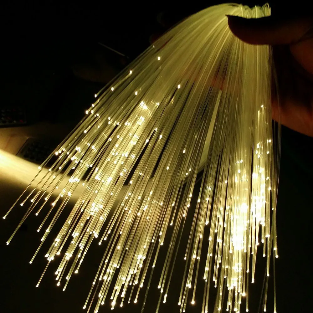 Dia 1.0 mm *50pcs *2Meters End Glow PMMA Fiber Optic Cable for Car Starry Sky Ceiling All Kind LED Light Engine Driver