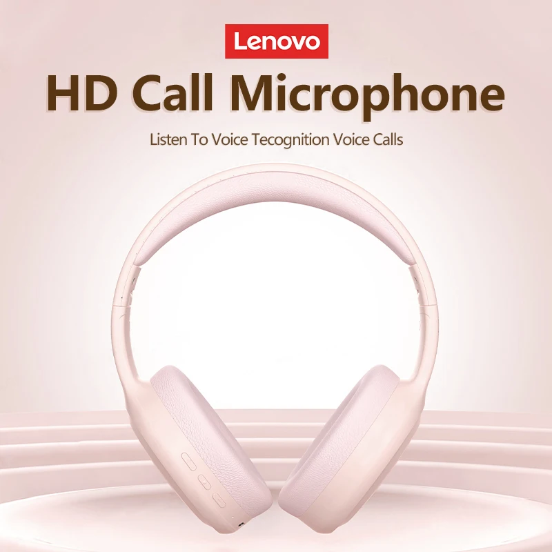 Lenovo TH30 Wireless Bluetooth Headset cb5feb1b7314637725a2e7: TH30 Black|TH30 Champagne Beige|TH30 Pink