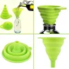 Folding Silicone Funnel for Filling Bottles Kitchen Silicone Funnel Food Grade TPR Collapsible Funnel Kitchen Gadgets Oil Filler 5