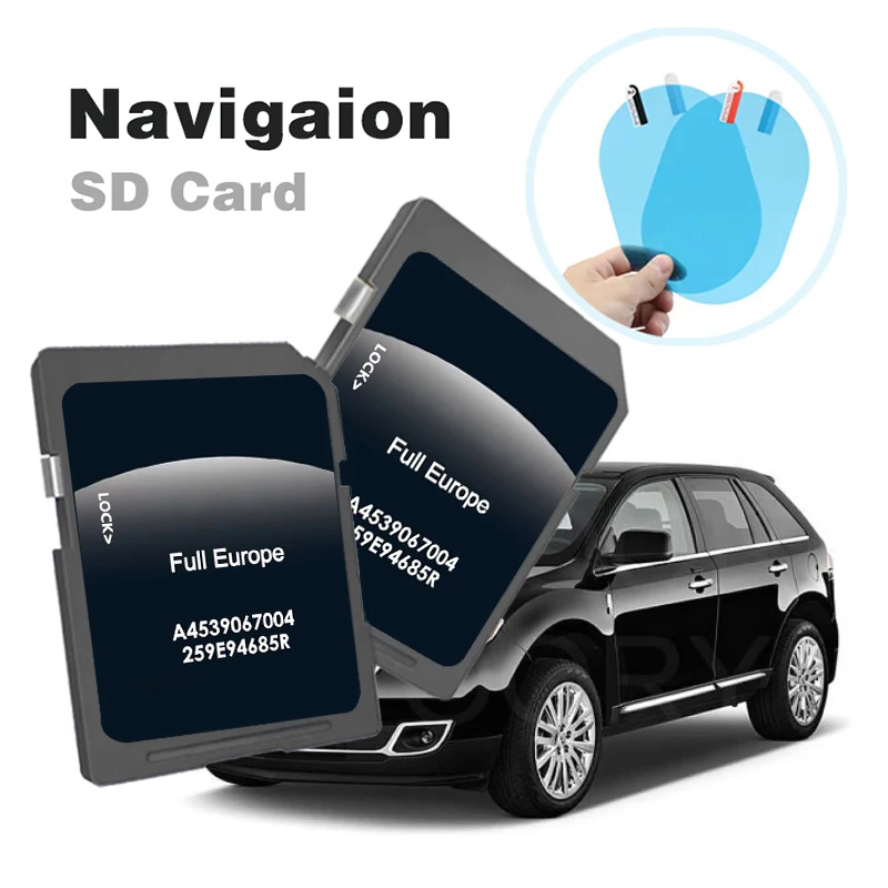 

for Smart 453 mit Cool & Media Navigation Car 2023 GPS A4539067004 SD Card Sat Nav System Update Map Full EU with And Fog Flim