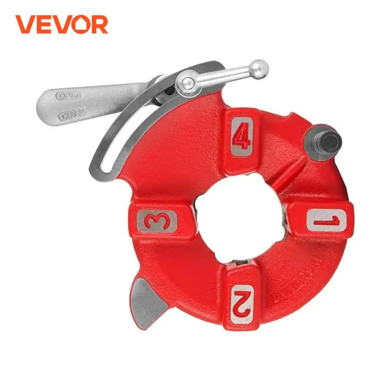 VEVOR 811A Pipe Threading Die Head Fit 2in Self-Opening RIDGID Electric Tube Cutting Threading Machine Processing Accessories