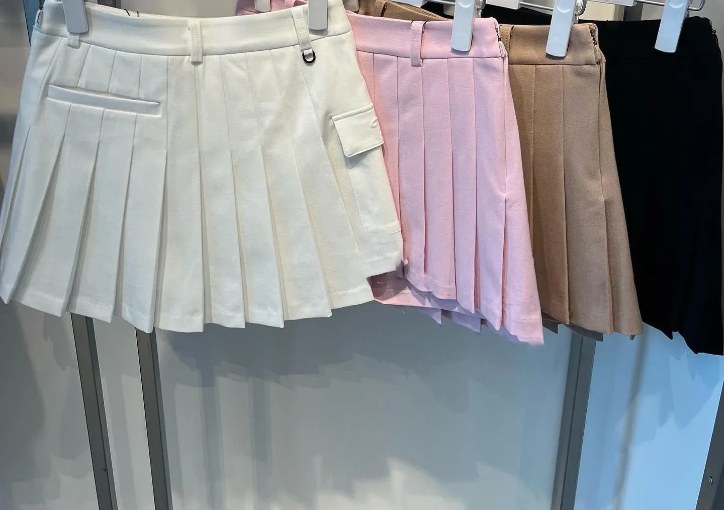New multi reason golf skirt forwomen big pocket pleated stretch ladies golfwear sports causal skirt with short pantsinside