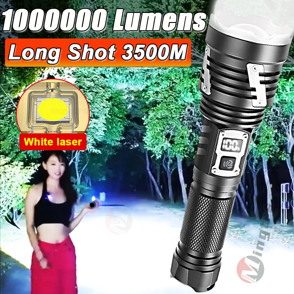 RechargeableLedFlashlightLanternSuperBrightTacticalFlashLight