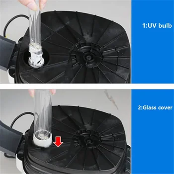 SUNSUN HW-3000 filter pump original UV bulb glass cover for aquarium accessories fish tank parts 1